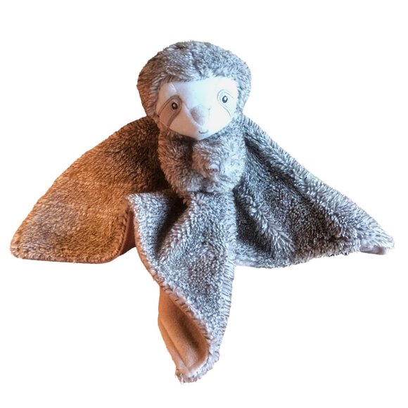 Carter's Sloth Cuddle Plush Blanket Stuffed Toy Lovey 14" x 14" - Picture 3 of 5